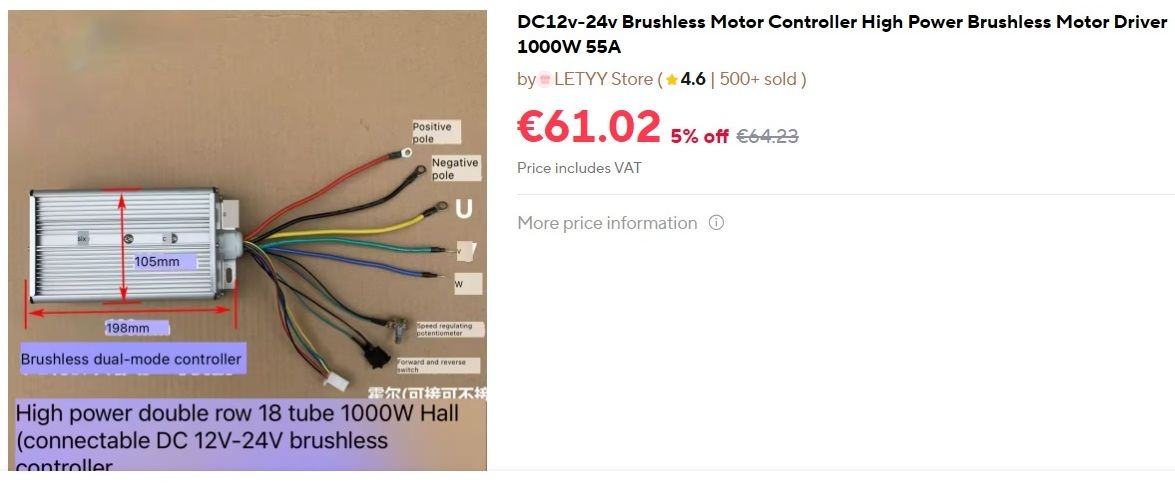 Controller 12V-24V 55A - 3