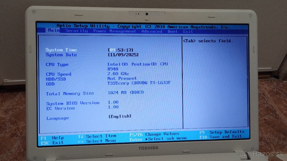 Predám notebook Toshiba - 3