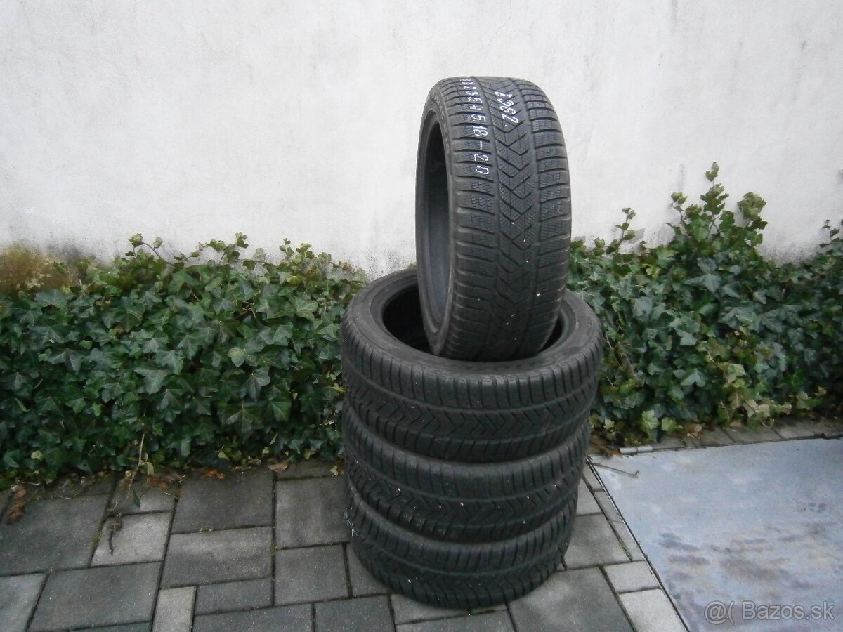 Predám 4x zimné pneu Pirelli 235/45 R18 98VXL - 3