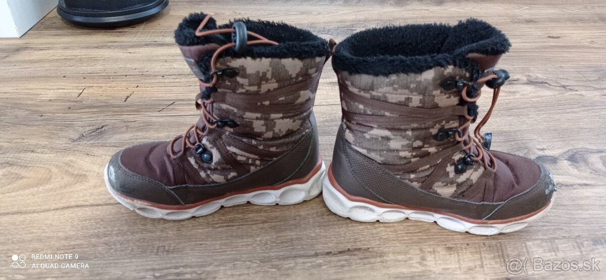 Detské vodeodolné snehule, čižmy na zimu veľkosť 31 - 3