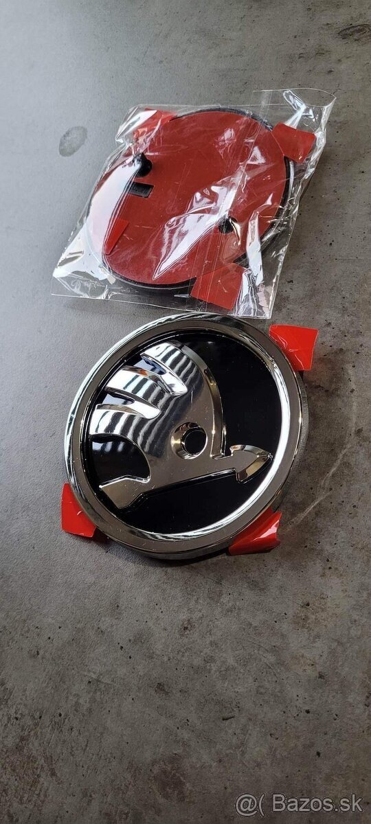 Škoda znak (čierno-biely, čierno-strieborný) - 3