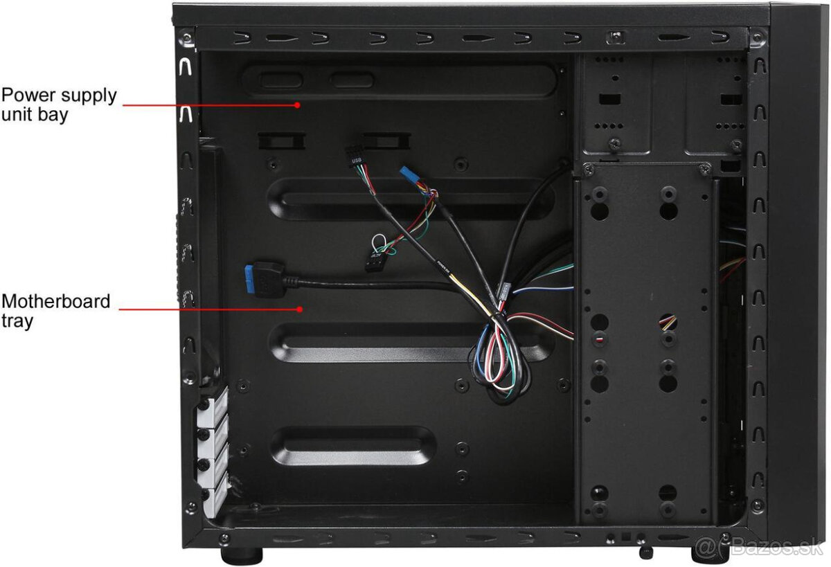 Fractal Design Core 1000 Black Micro ATX cierna / black - 3