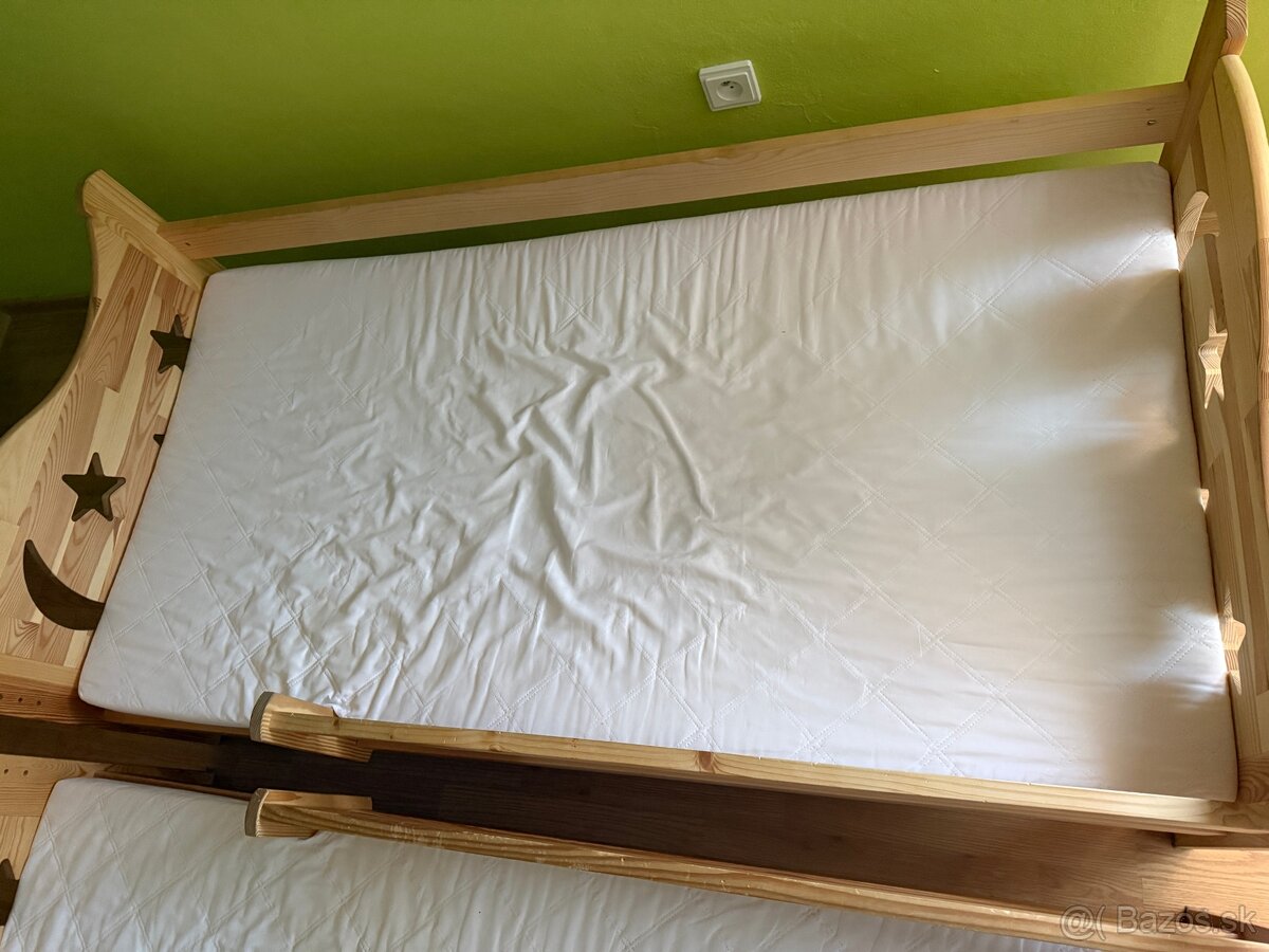 Detská posteľ 2 kusy rozmer 140cm na 70cm - 3