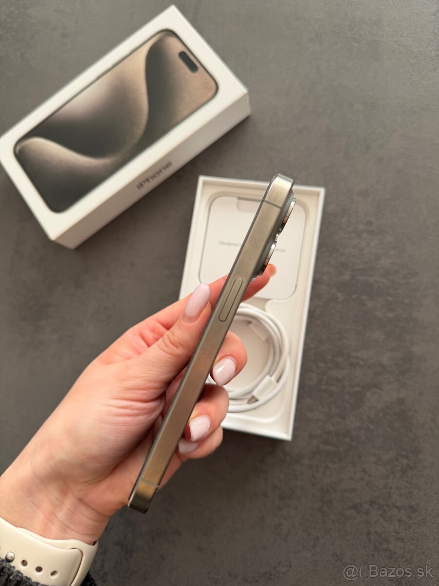 iPhone 15pro Natural Titanium 128gb - 3