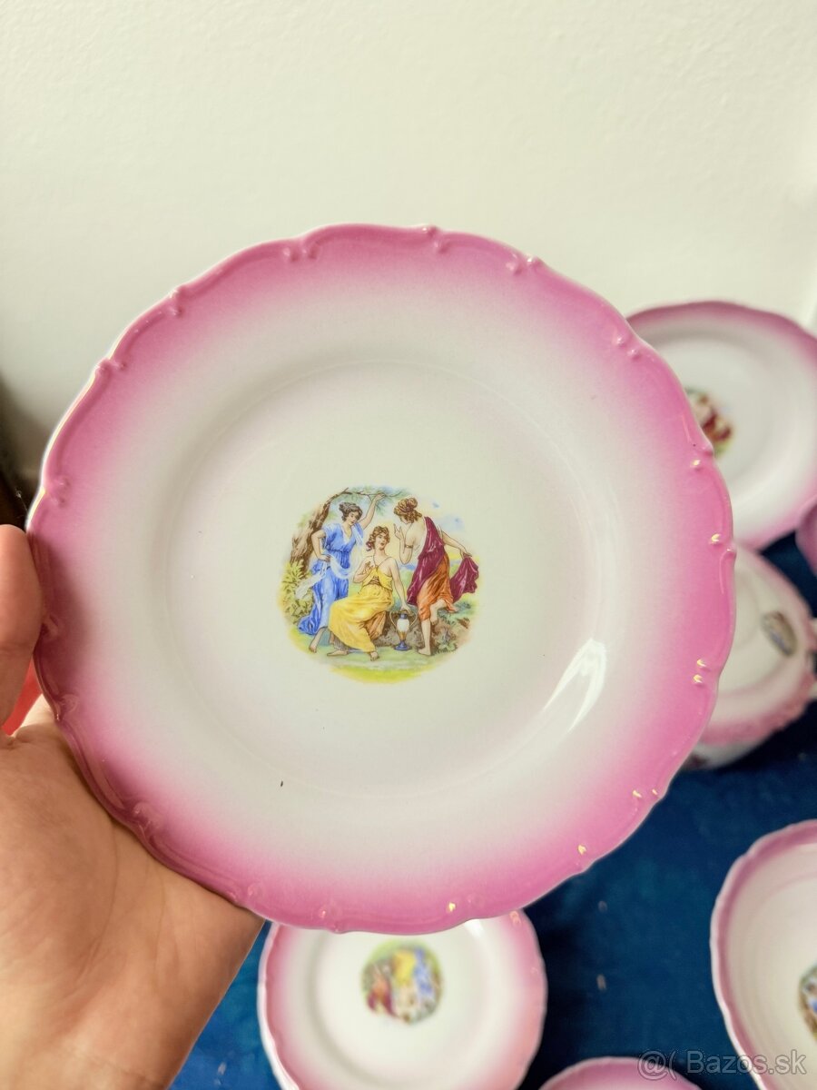 Raritna luxusna obedova suprava Czechoslovakia tri gracie - 3