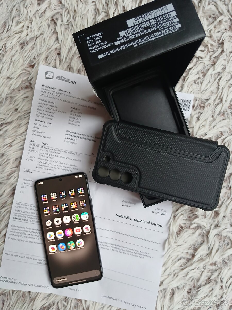 Samsung Galaxy S22 5G / 8GB/128GB (SM-S901B/DS) BLACK - 3