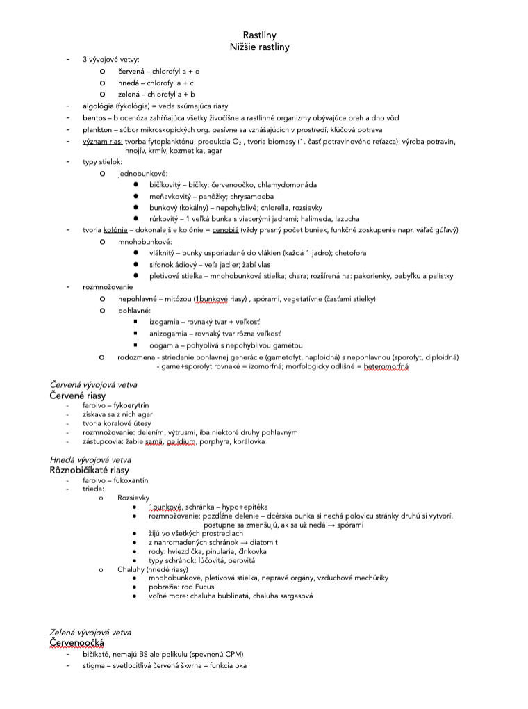 Maturitná biológia - 3