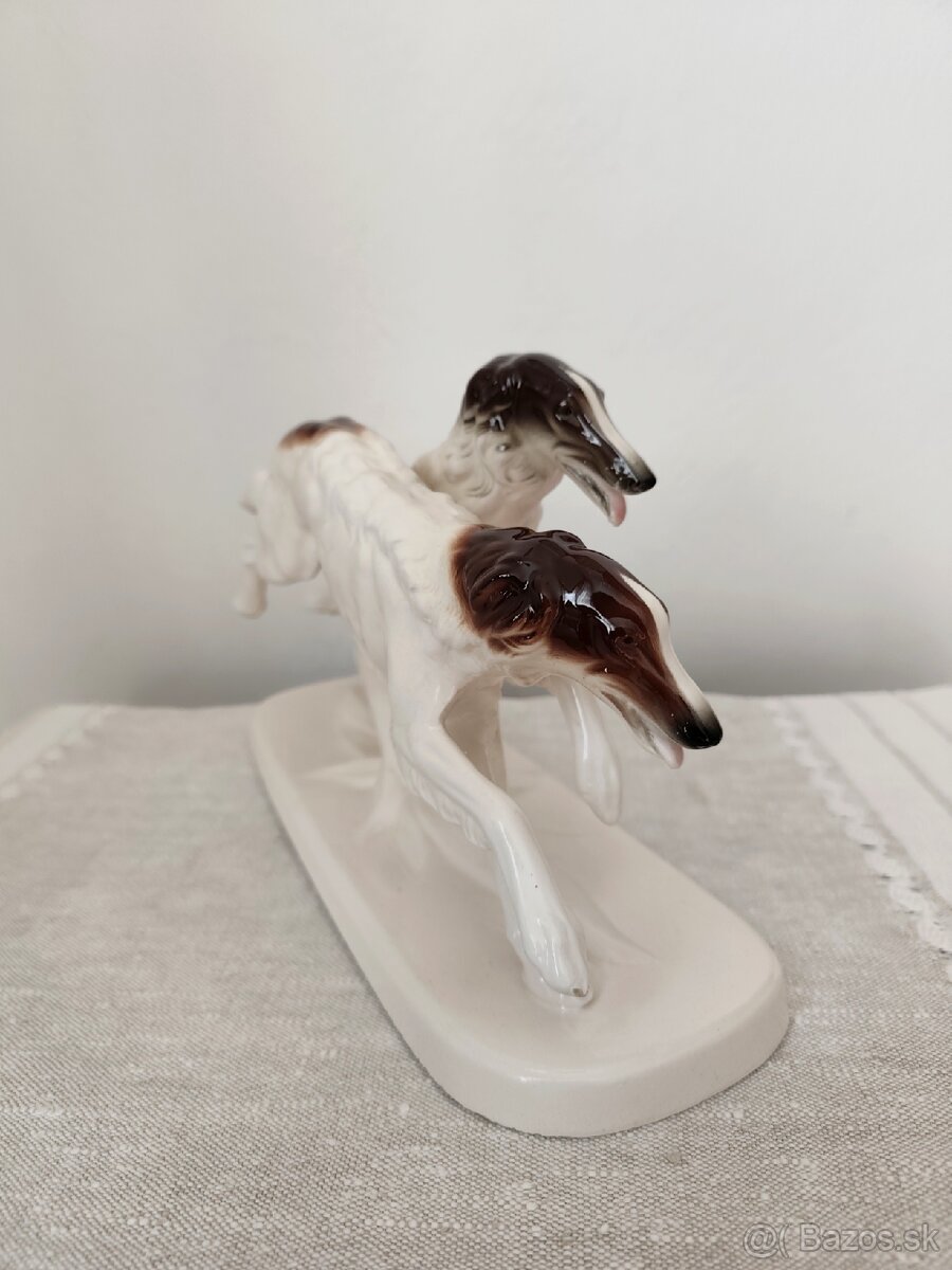 Hertwig chrti psy porcelánová soška - 3