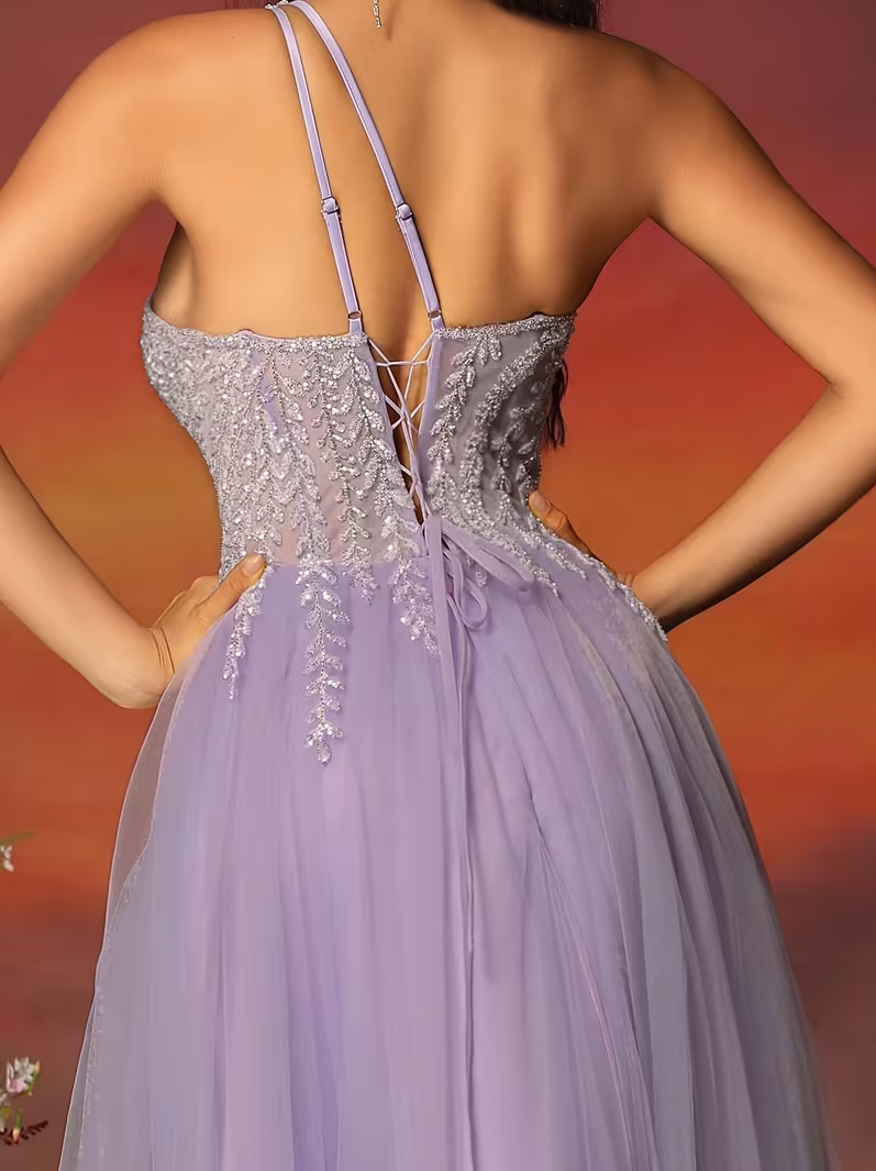 Plesové šaty, veľkosť M/ L - 3