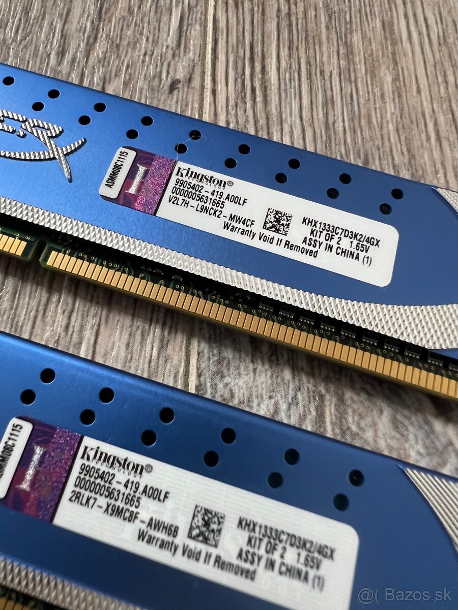 4× DDR3 desktop RAM moduly - 3