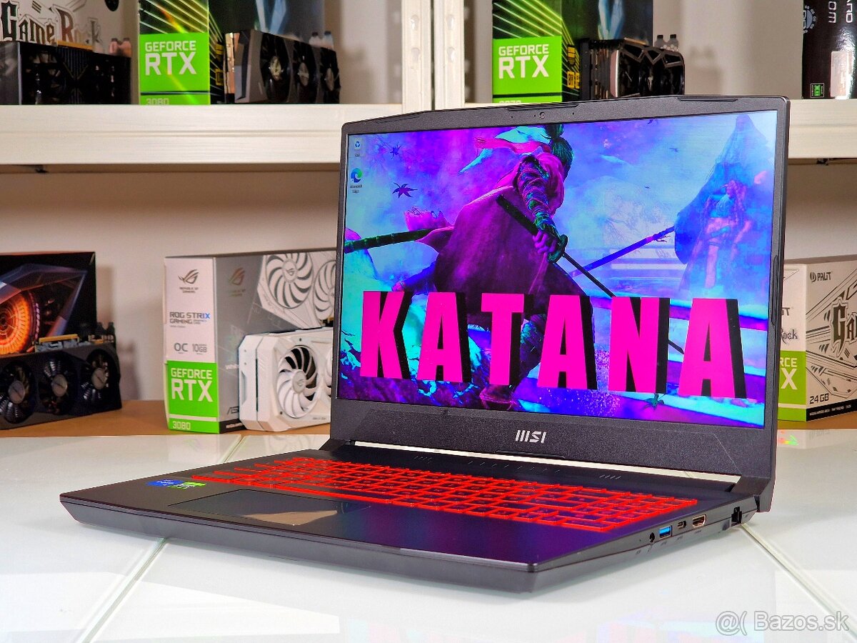 Herný notebook MSI KATANA | RTX 3060 6GB | 16GB | ZÁRUKA - 3