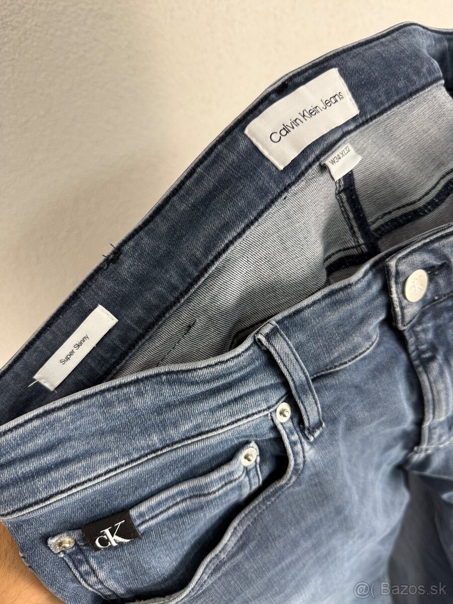 Calvin Klein džínsy Super Skinny W34 XL32 - 3