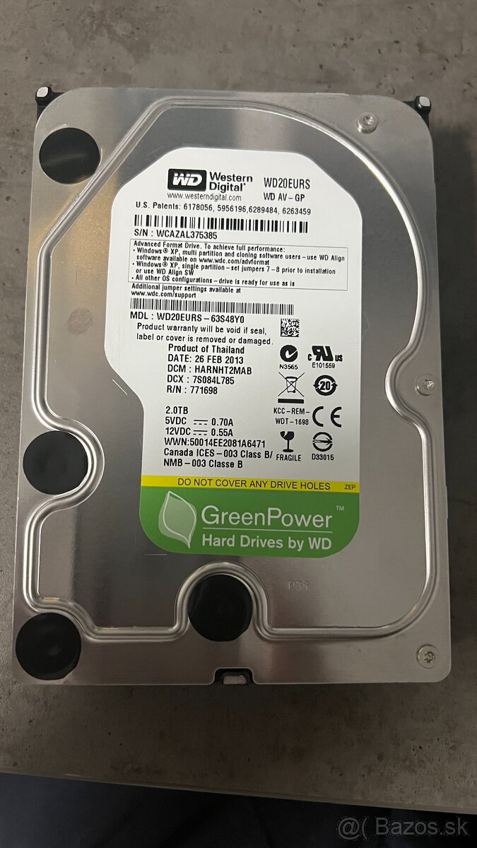 Western Digital WD20EURS 2 TB - 3