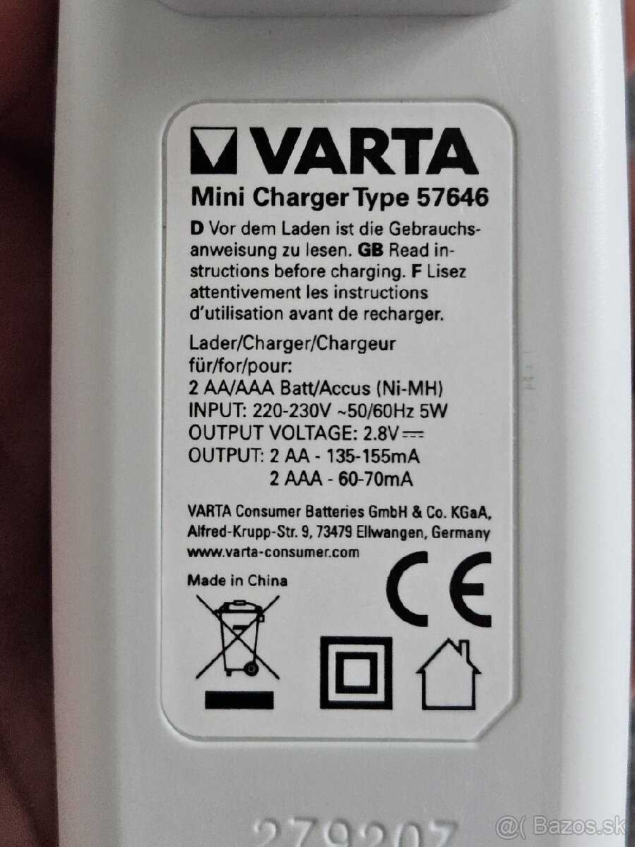 Nabíjačka batérií VARTA - 3