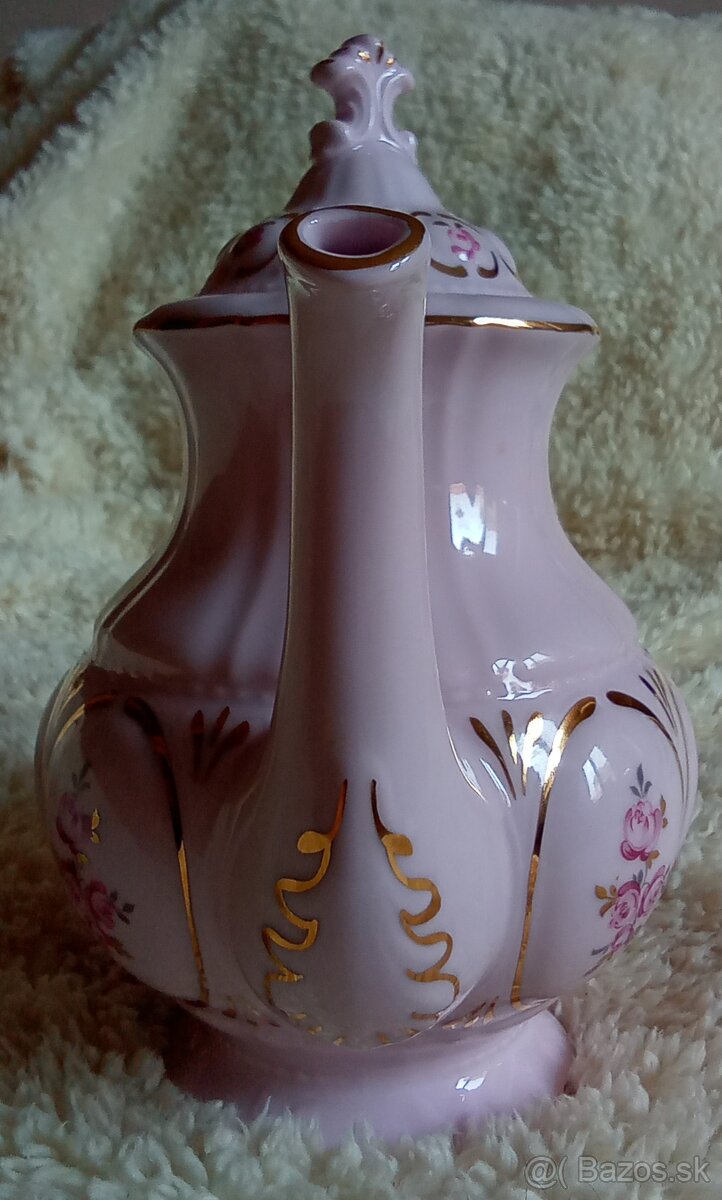 Kanvica na Kávu - Ružový Porcelán - 3