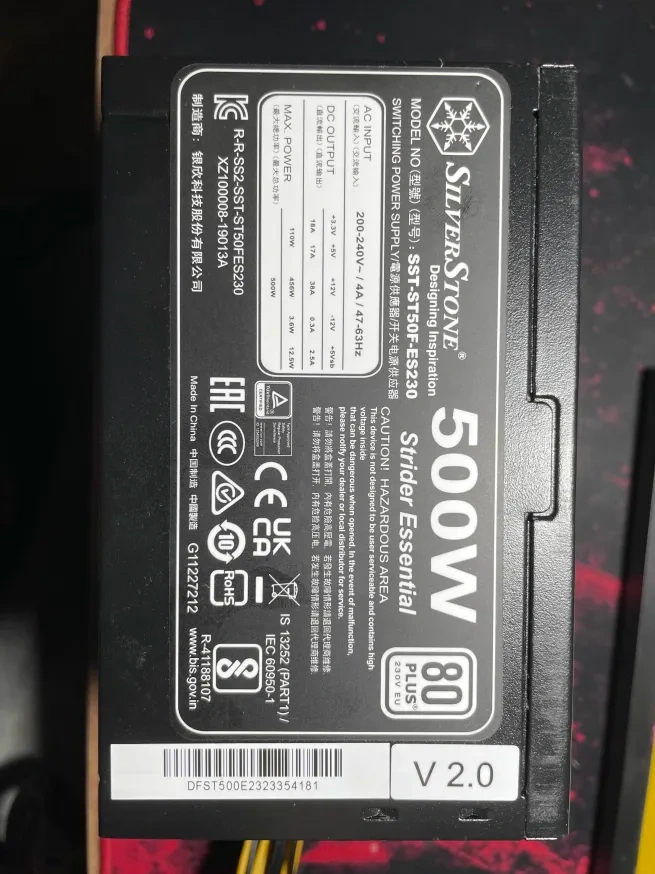 zdroj SILVER STONE 500w - 3