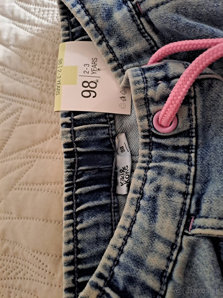 Dievčenské džínsy veľkosť 98 - 3