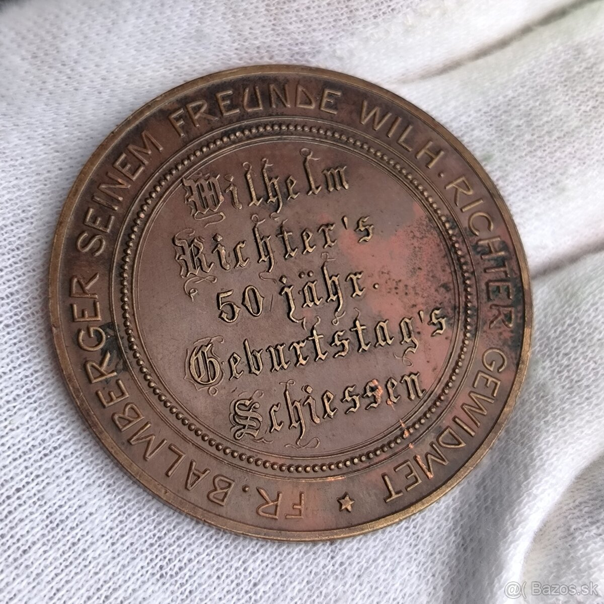 Strelecka Medaila Bronz - 1905 - Nemecko - Norimberg - 3