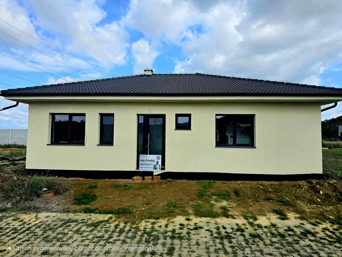 4 izbový BUNGALOV- Moravany nad Váhom DOLINKY s pozemkom 669 - 3