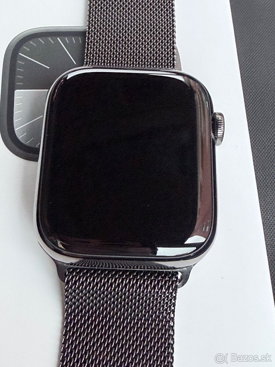 Apple watch 9 45mm ocel safír a lte - 3