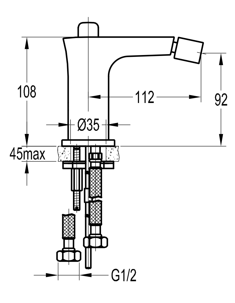 Bidetová batéria - 3