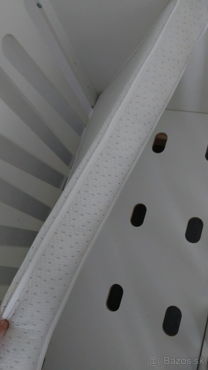 Detská postieľka biela 120x60 - 3