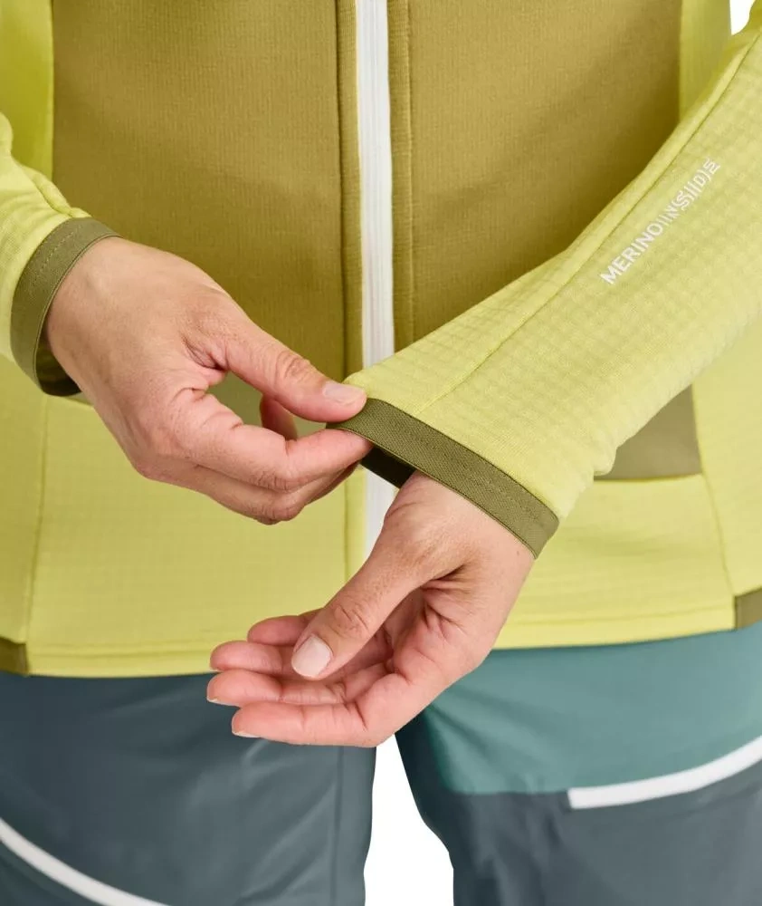 Fleece Ortovox Fleece Grid Hoody - velkost S, merino - 3