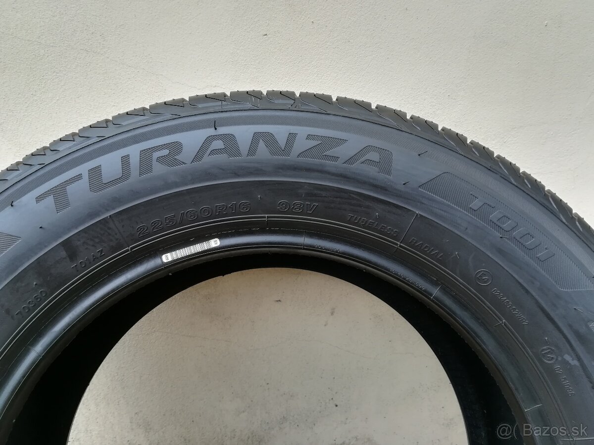 Letné pneumatiky 225/60 R16 Bridgestone, 2ks - 3