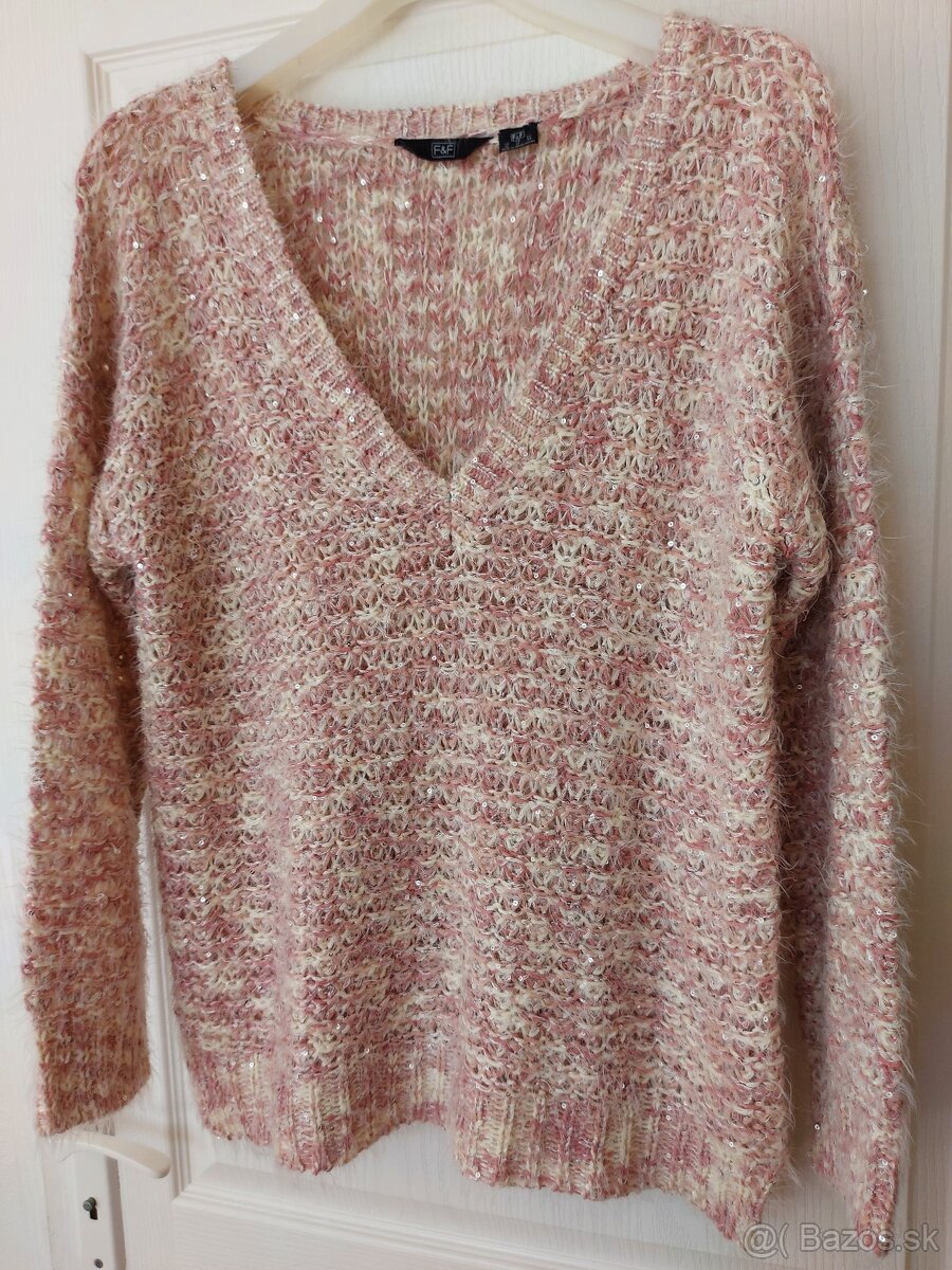 Dámsky sveter s flitrami veľ. 44 - 3