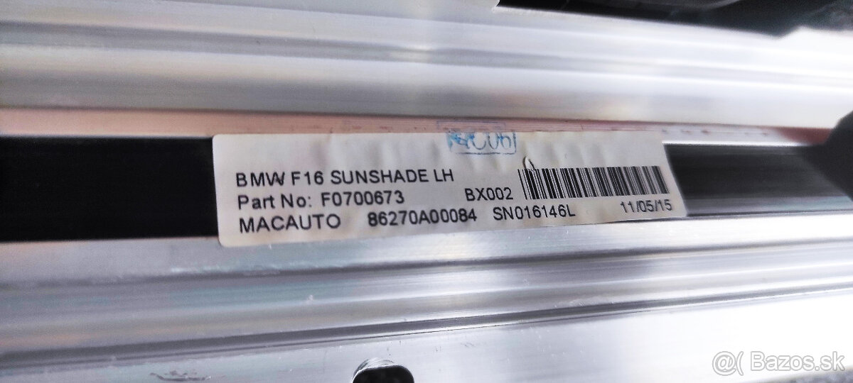 protislnečná roletka na BMW - 3