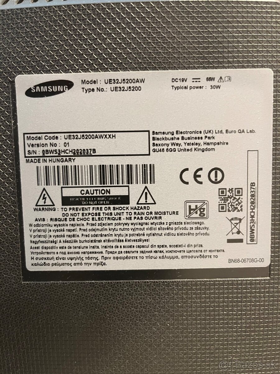 Samsung 32J5200AW - 3