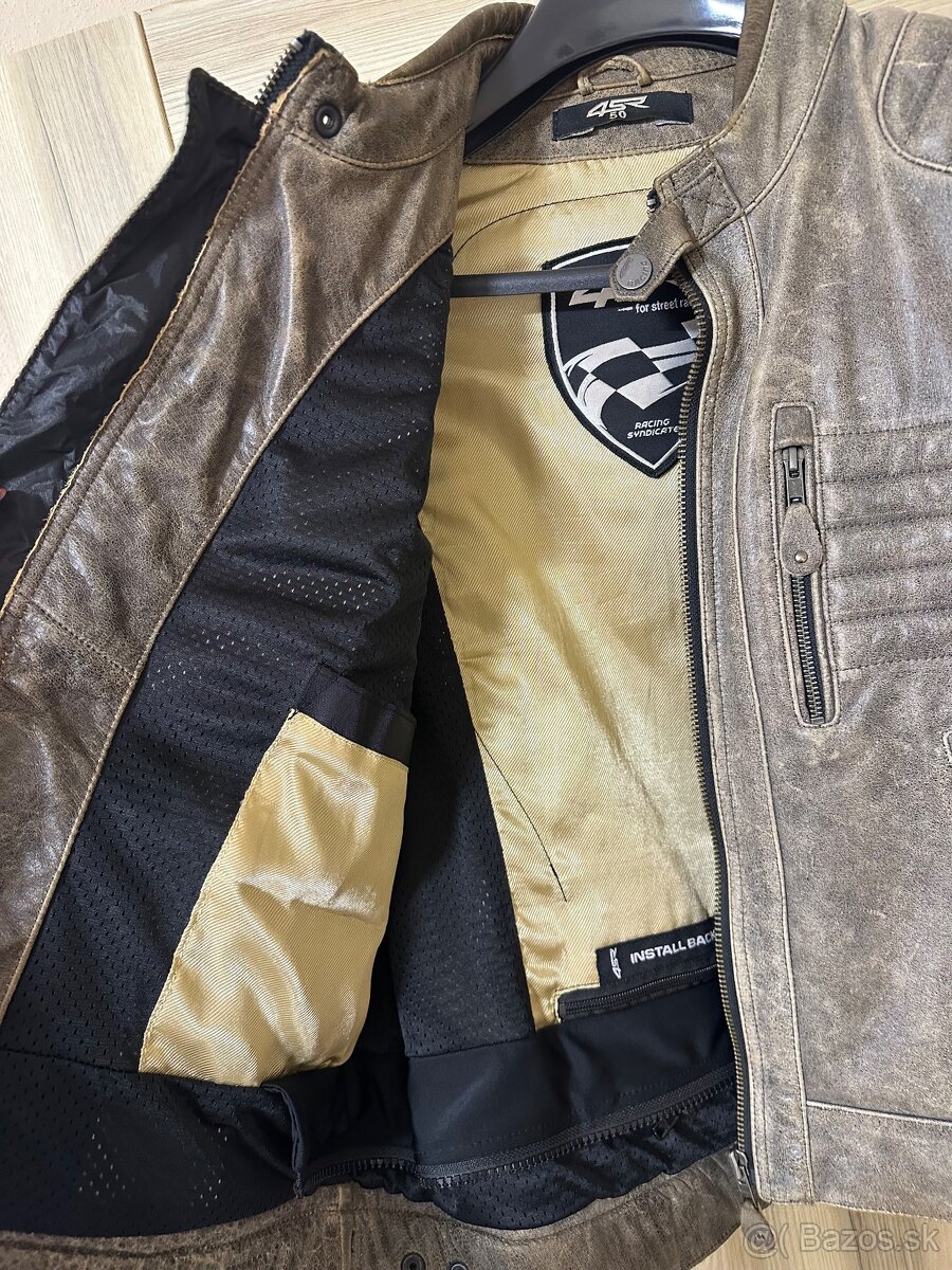 Motorkárska bunda z byvolej kože - 3