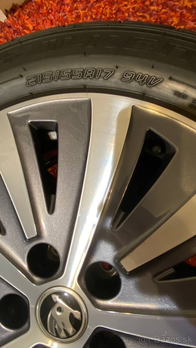 Predám disky 5x112 Škoda Original s letnými pneumatikami - 3