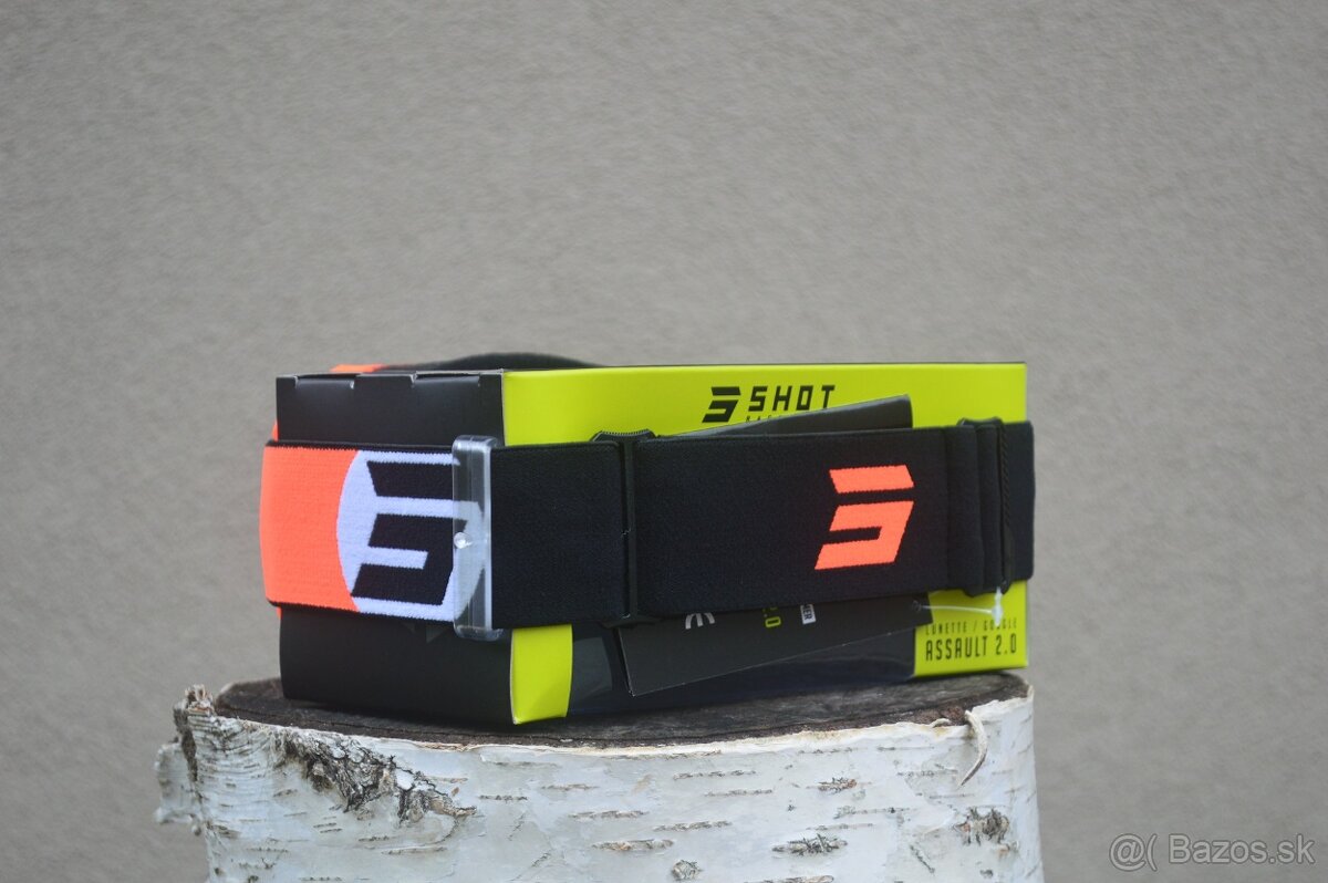 SHOT okuliare brile oranžové čierne biele - 3