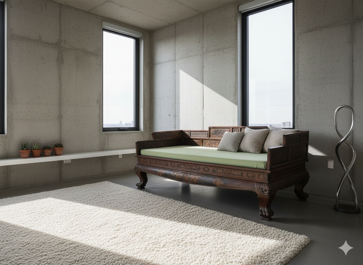 Unikátna starožitná čínska posteľ - 3