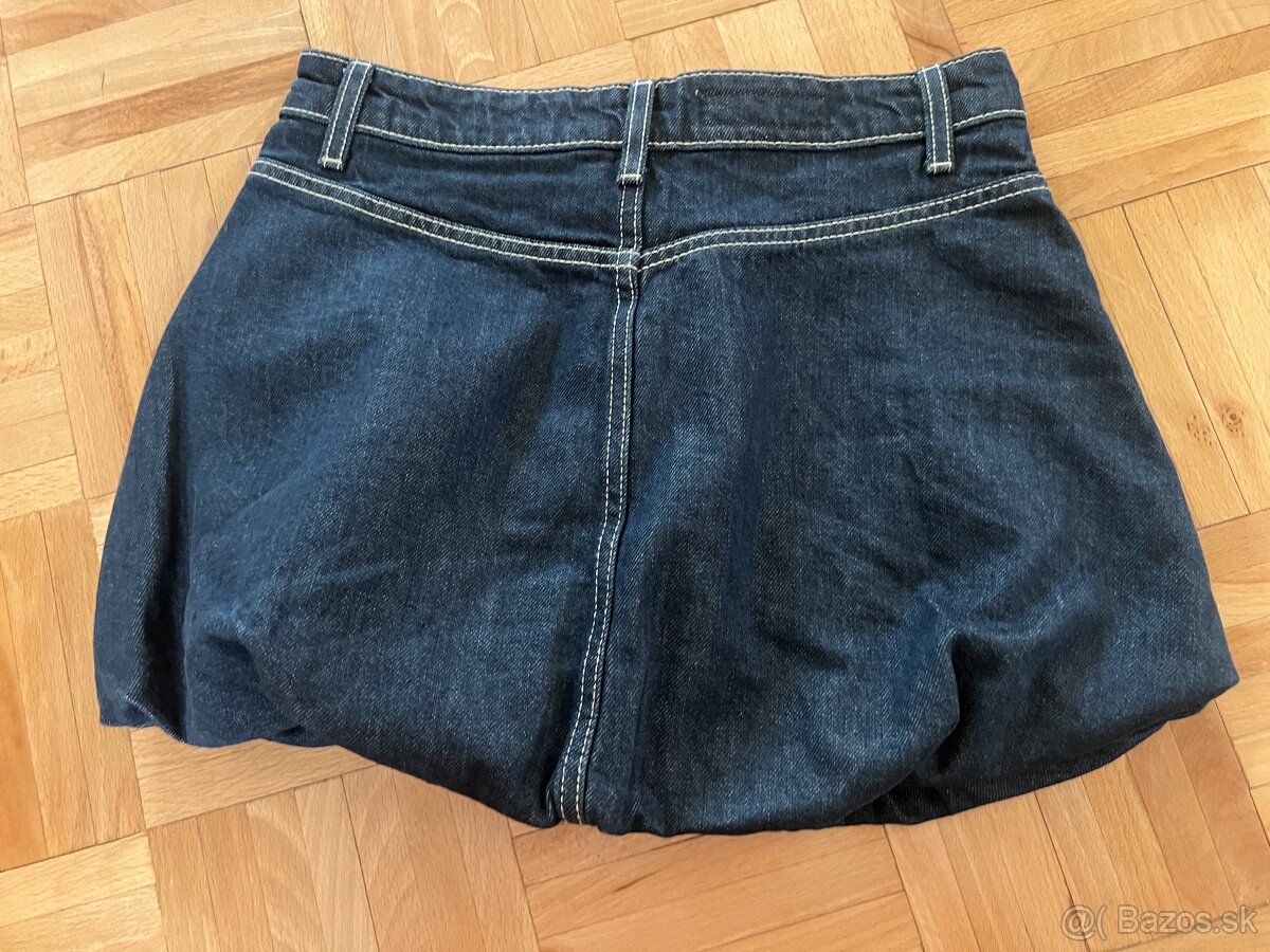 Balónová sukňa riflova - 3