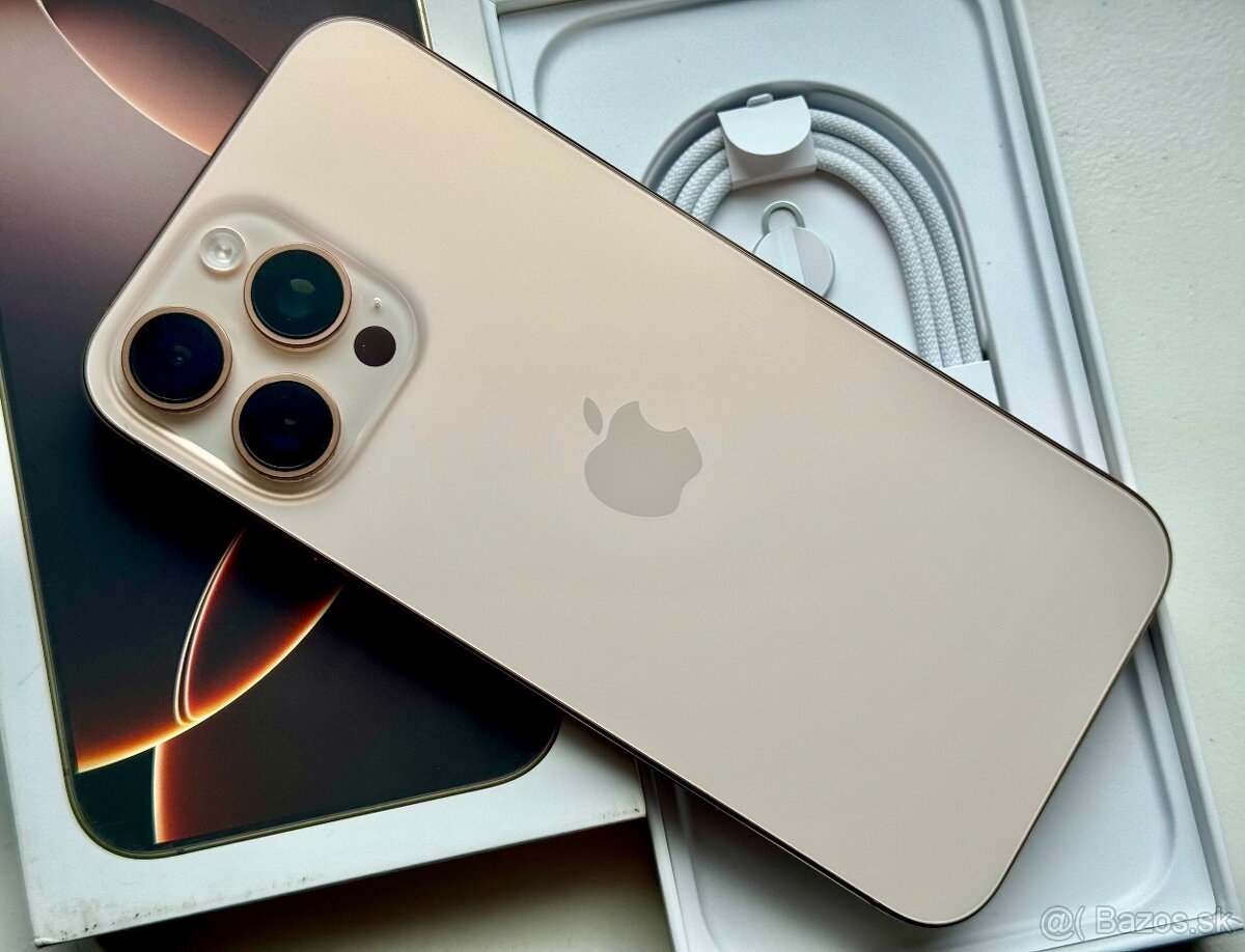 iPhone 16 Pro Desert Titanium BATERIE 100% TOP - 3