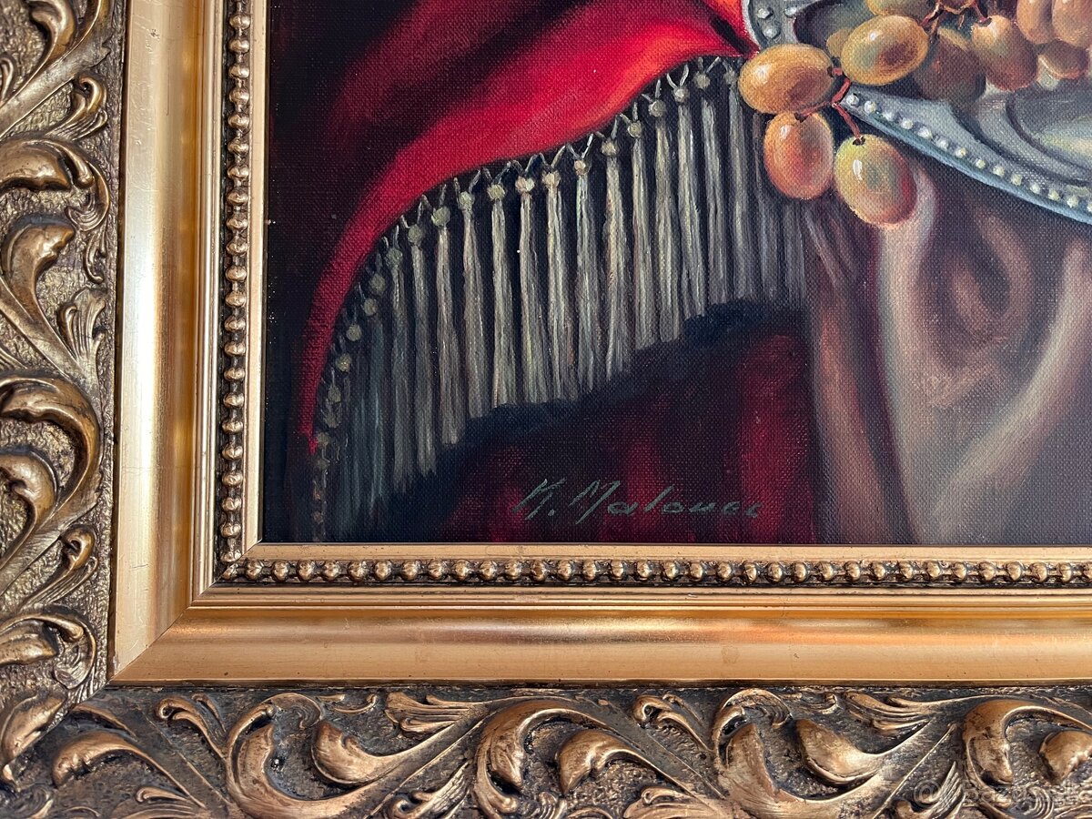 Starožitný obraz Malovec - 3