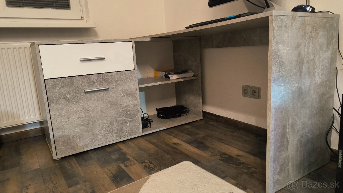 Písací Stôl Prag 138 138/74/120 cm - 3