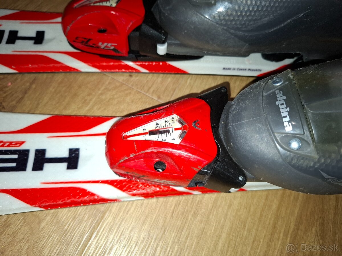 Detské lyže 65 cm + lyžiarky vel. 28,5 - 3