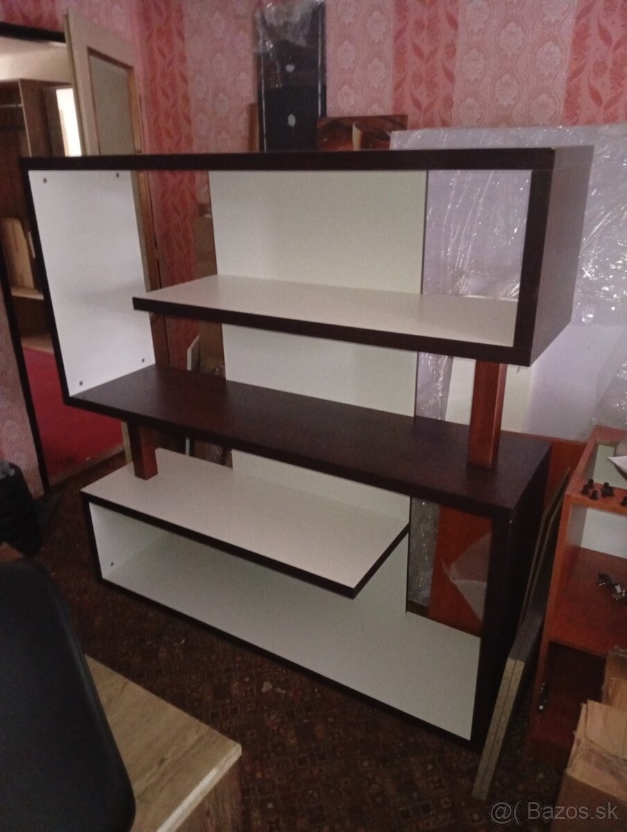 Regál + knižnica(obývacia stena ) - 3