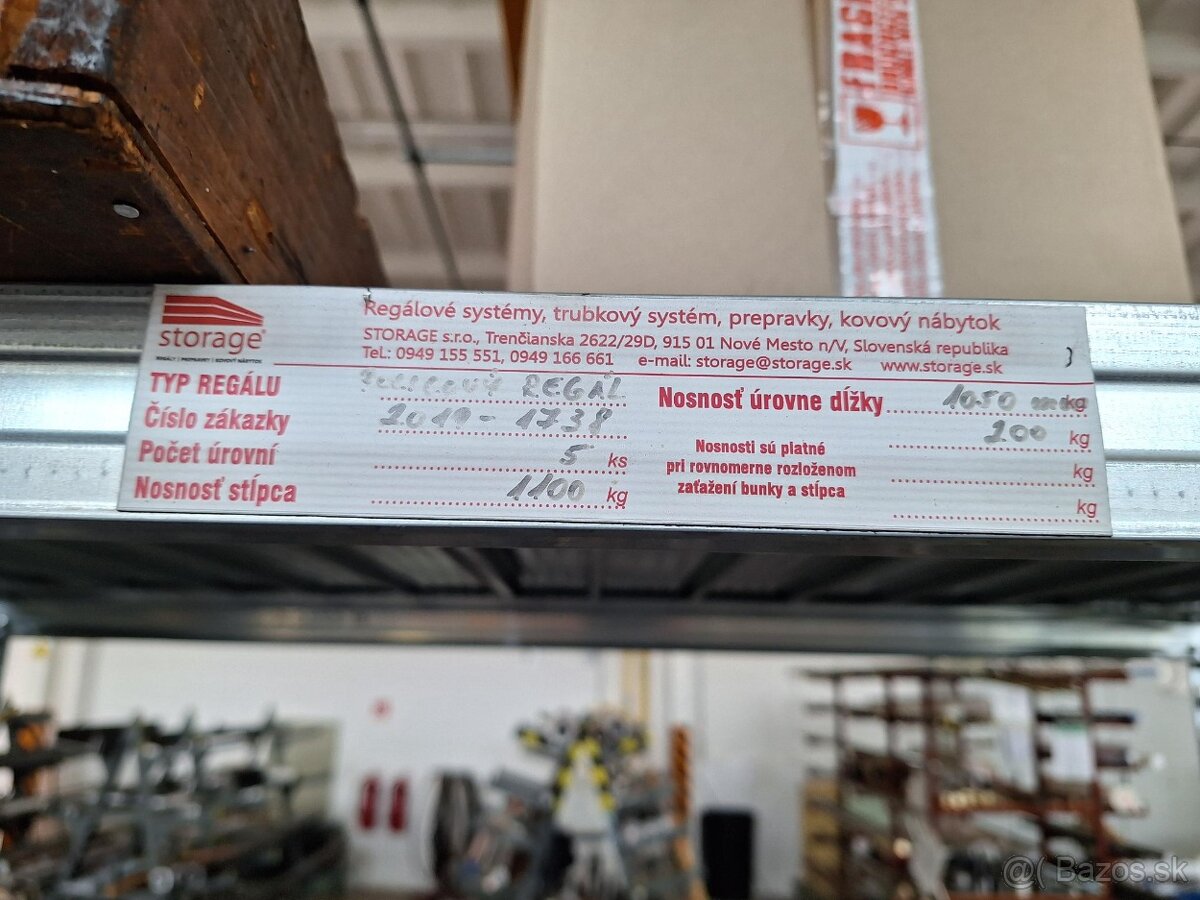 Regal plechovy 2 - 3