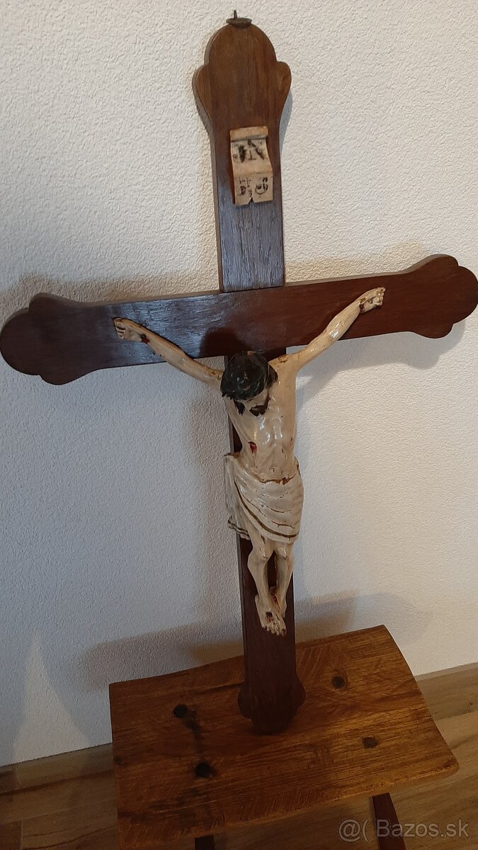 Starožitný, drevený kríž zo starého mlyna. - 3