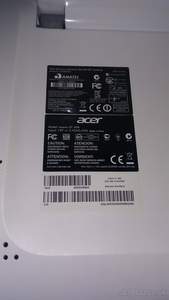 Acer Aspire ZC-606 All in One - 3