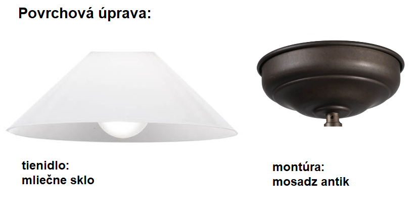 TOP SVIETIDLO - mosadzné závesné FAVEL CLEOFE - 3