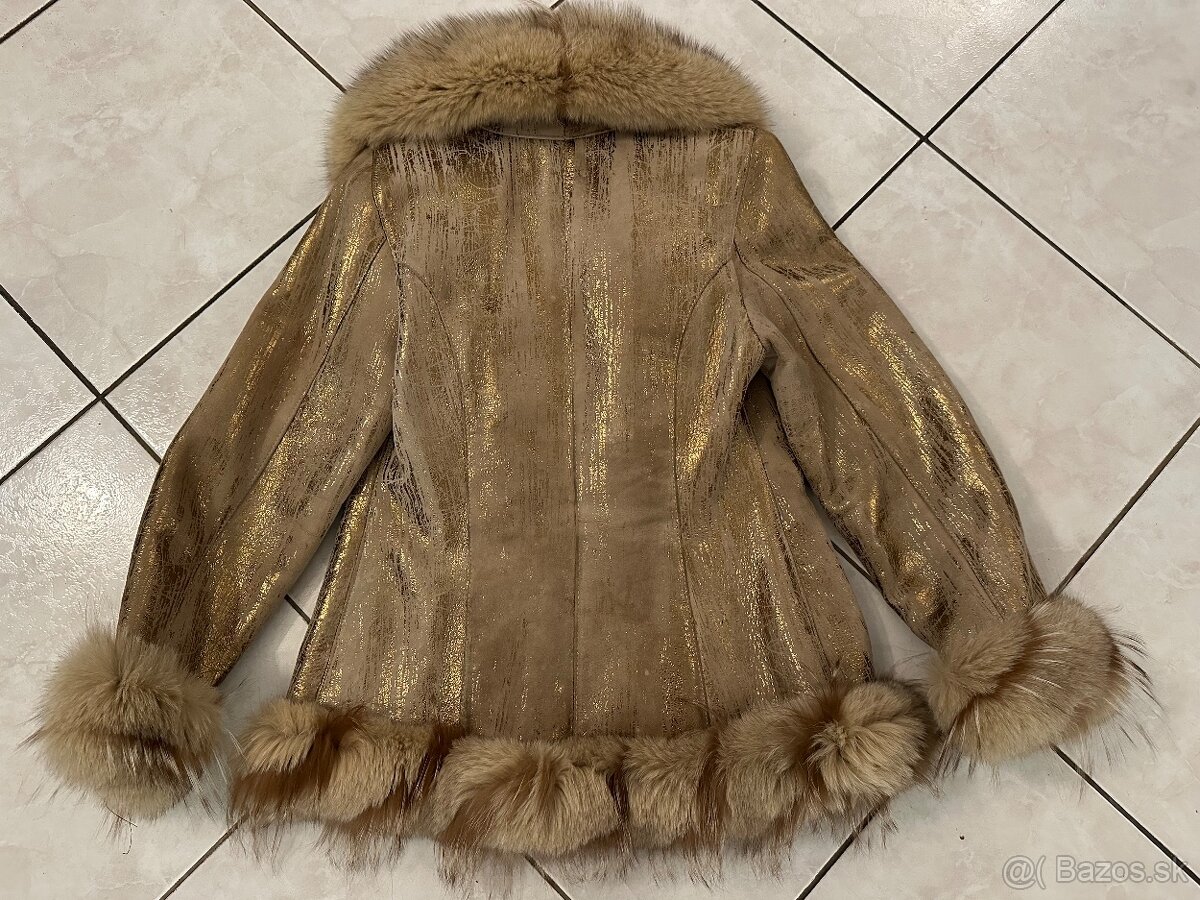 Kožený luxusný kabátik - 3