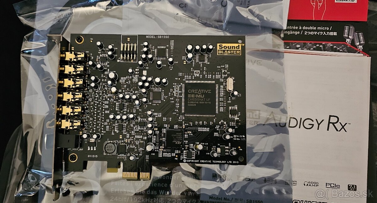 Sound Blaster Audigy RX 7.1 24-bit SB1550 - 3