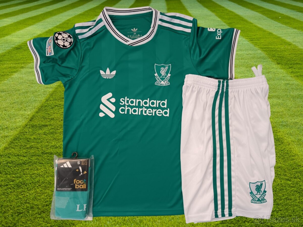 detský dres Mohamed Salah Liverpool FC 25/26 zelený - 3