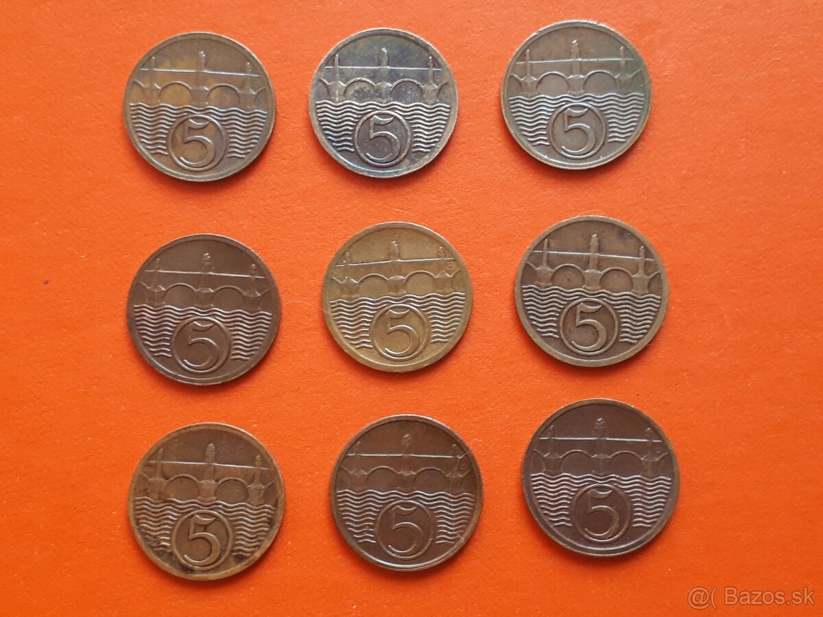 Ponúkam na predaj mince 1.Republika a ČSSR - 3