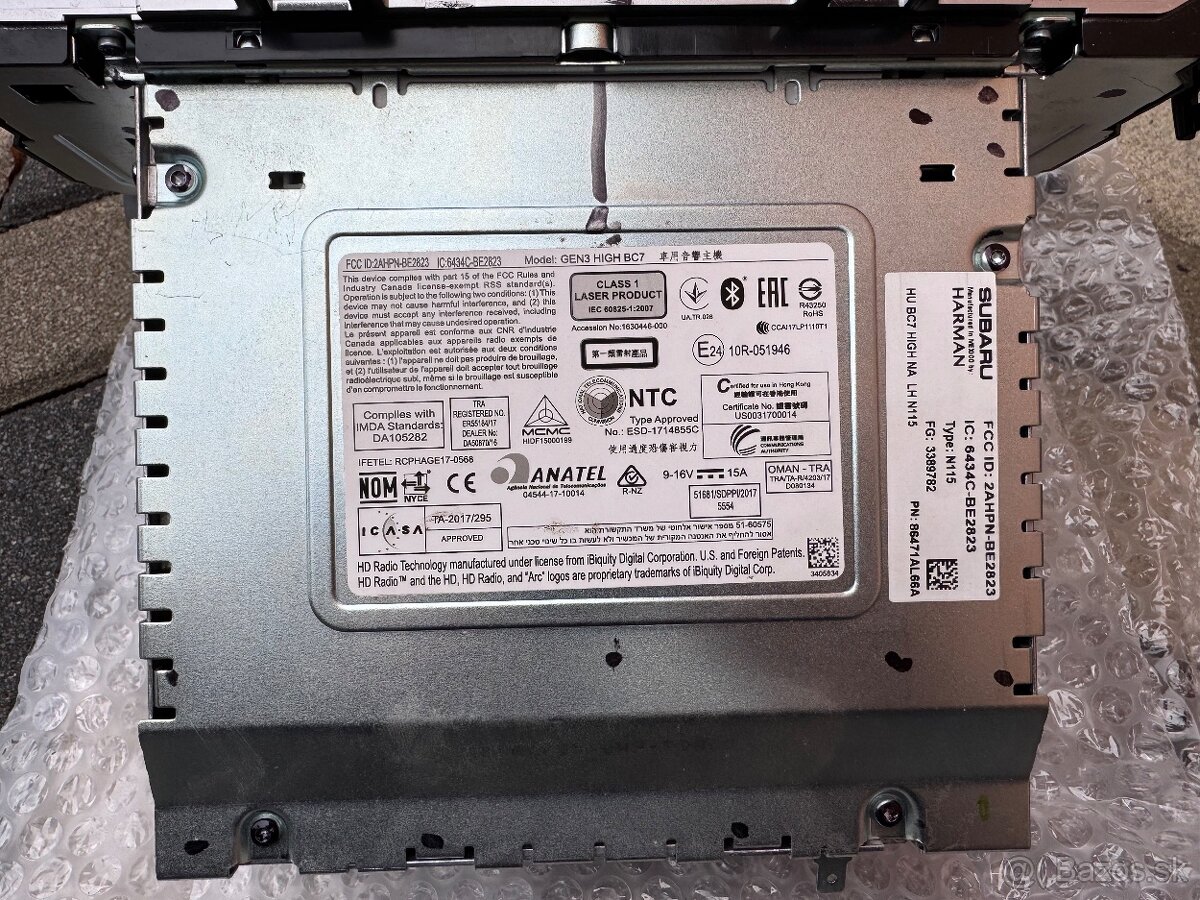 Originálne Rádio Navigácia Harman Subaru Outback - 3